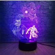 3D-LED-nocna-lampa-Avengers-Ironman-Spider-man-Batman-fialova